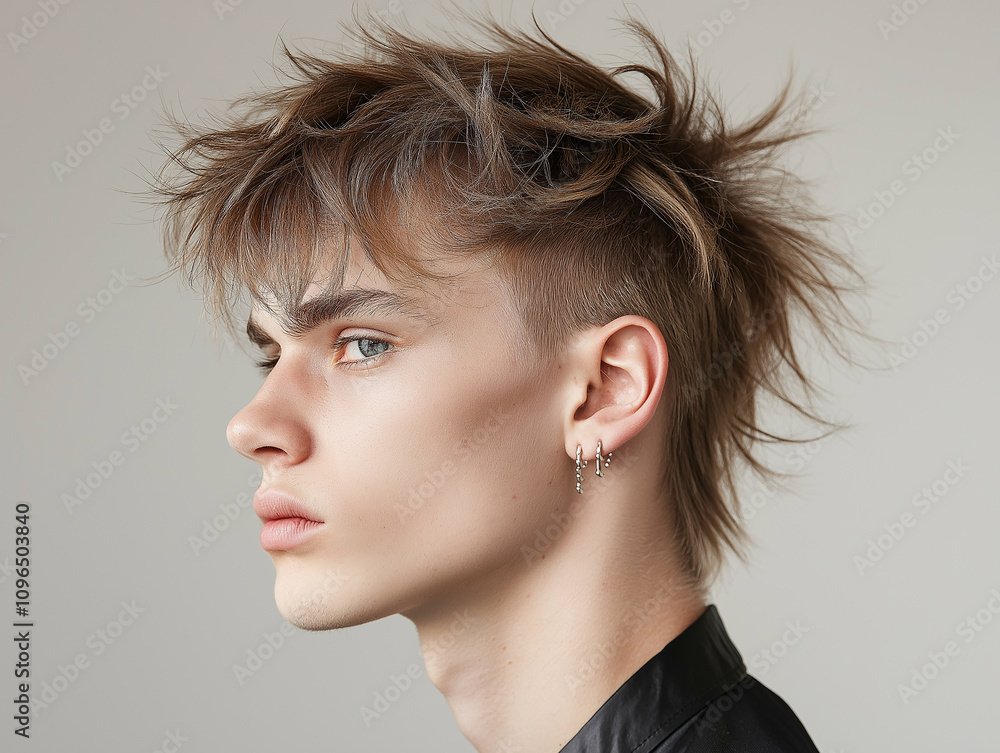 Edgy Mullet haircut