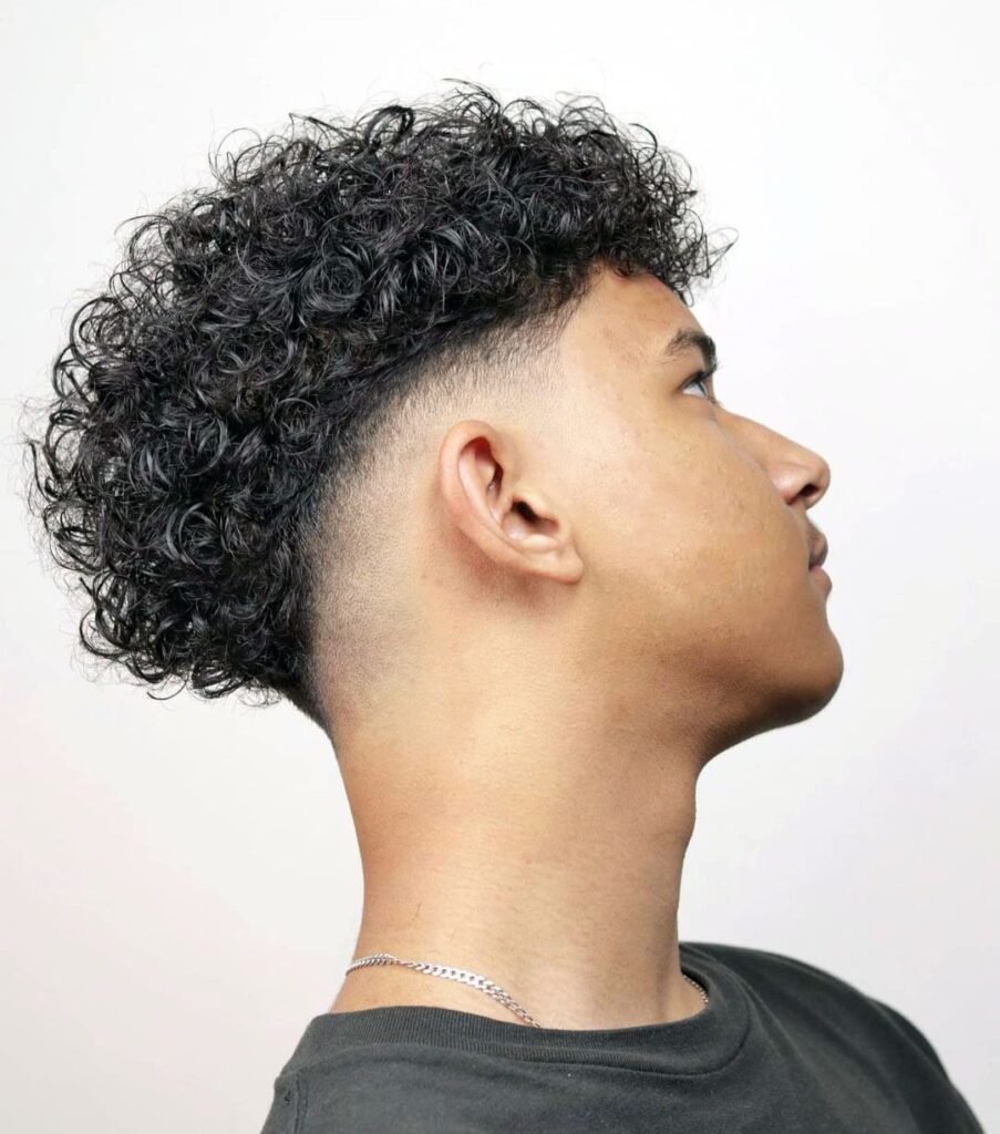 Drop Fade Mullet Haircut