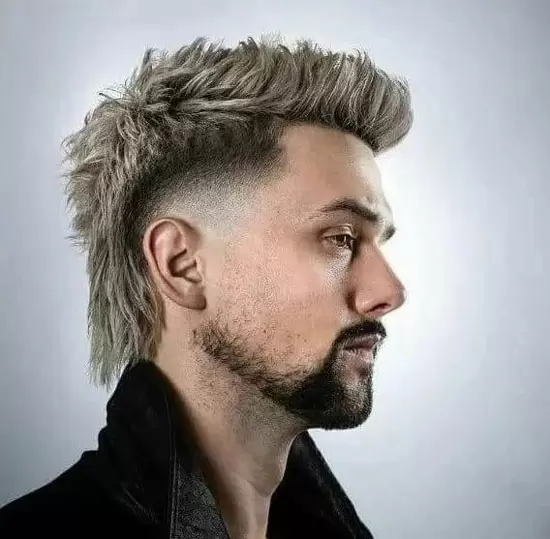 Drop Fade Mullet Haircut