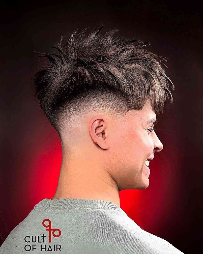 Faux Hawk Inspired Mullet Haircut