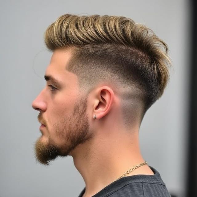 Low Fade Mullet Haircut