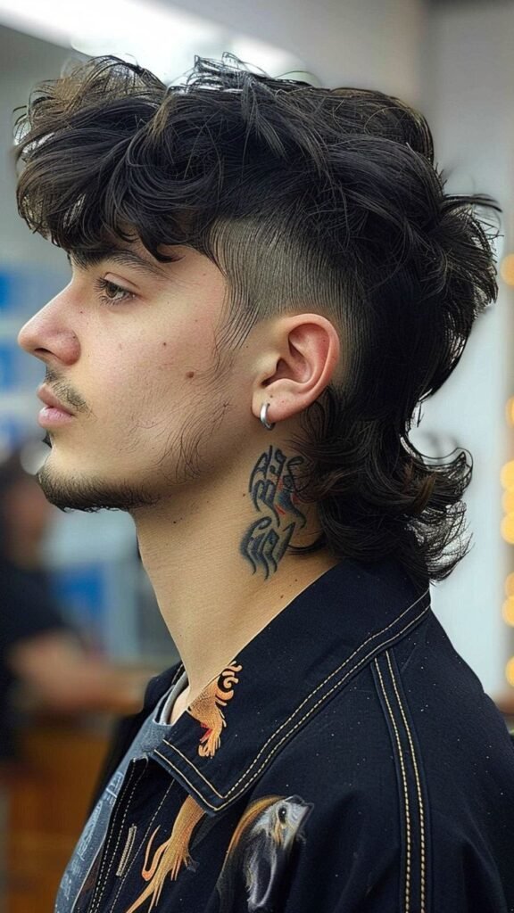 Edgy Mullet haircut