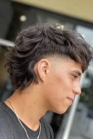 Temple Fade Mullet Haircut