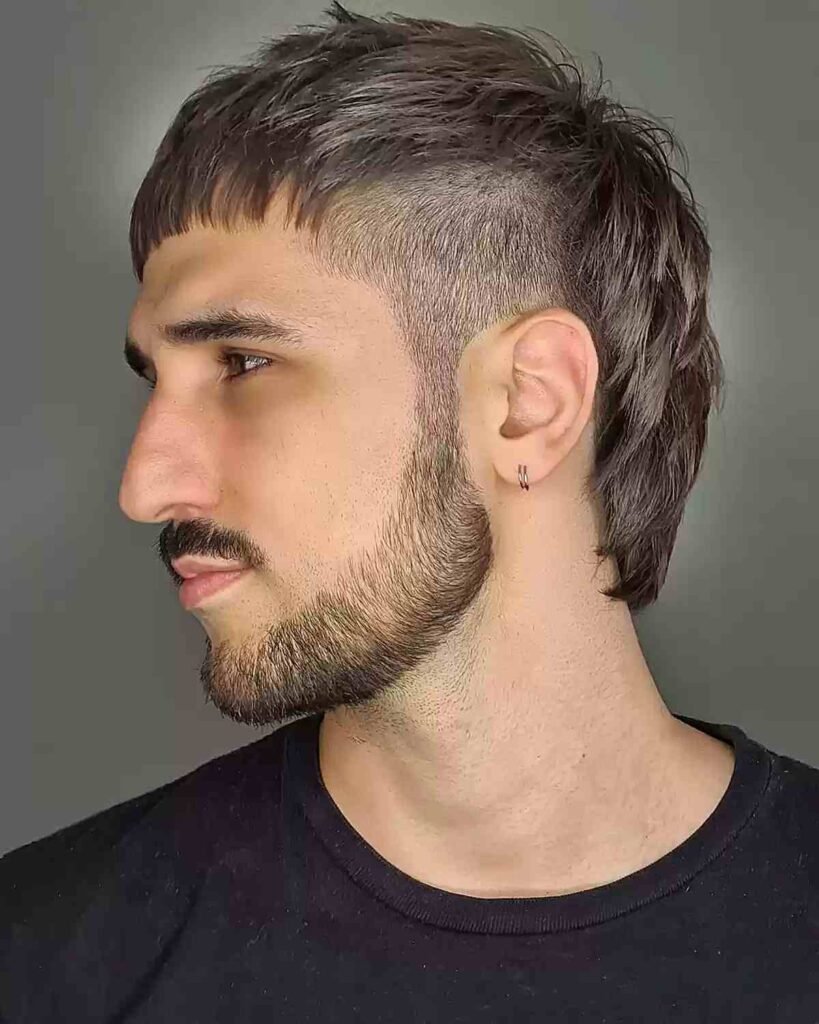 Drop Fade Mullet Haircut