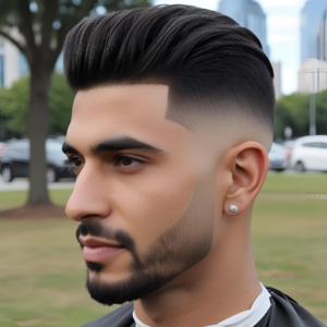 Side Fade Mullet Haircut