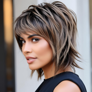 Women’s Mullet Haircut with a Shaggy Finish