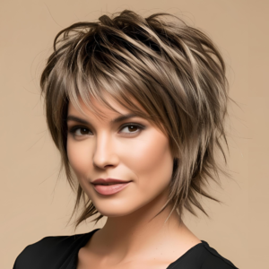 Women’s Mullet Haircut with a Shaggy Finish