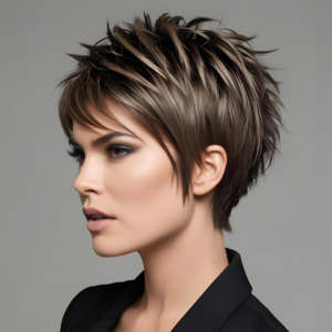 Edgy Women Mullet Haircut