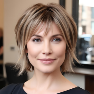 Soft and Feminine Lady Mullet Haircut