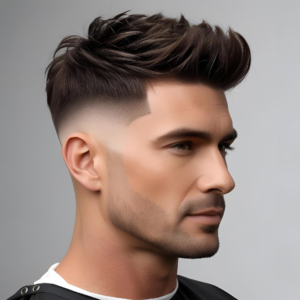 Mid Fade Mullet Haircut for man