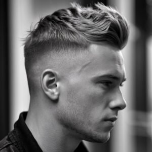 Mid Fade Mullet Haircut for man