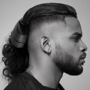 Black Man Mullet Haircut