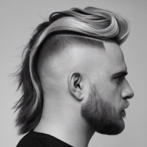 Side Fade Mullet Haircut