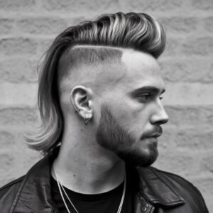 Side Fade Mullet Haircut