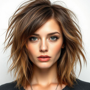 Women’s Mullet Haircut with a Shaggy Finish