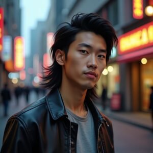 Long Asian Mullet