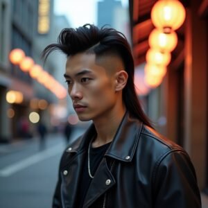 Long Asian Mullet