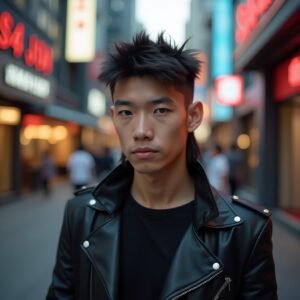 Long Asian Mullet
