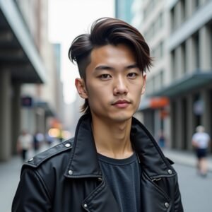 Straight Hair Mullet Asian