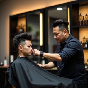 Asian Mullet Haircuts for man