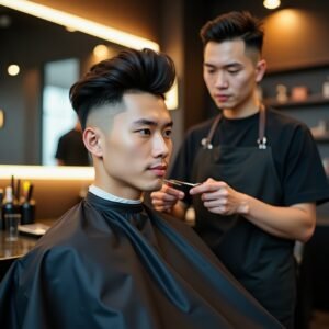 Asian Mullet Haircuts for man