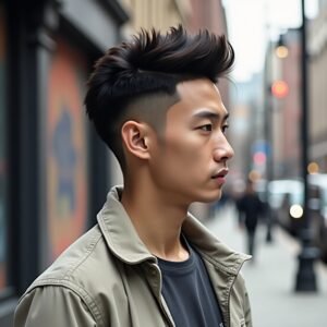Short Mullet Asian