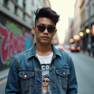 Short Mullet Asian