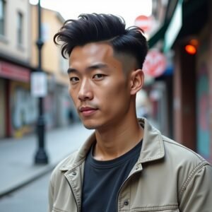 Short Mullet Asian