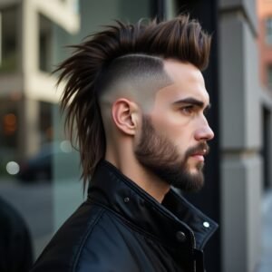  Burst Fade Mullet