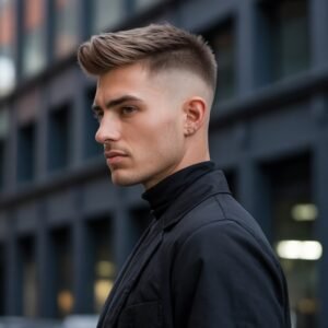 Low Burst Fade Mullet