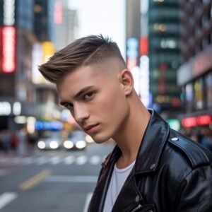 Low Burst Fade Mullet