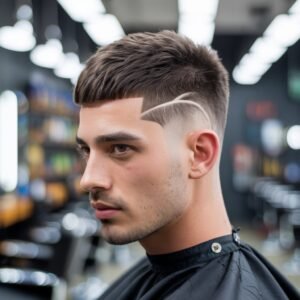Taper Burst Fade Mullet